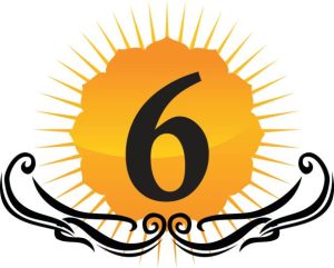Liczba 6 w symbolu słońca