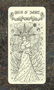 Talia Magic Gate. Fantazyjna grawerowana ilustracja z okultystycznymi tajemniczymi symbolami i ezoteryczną koncepcją, tło w stylu vintage.